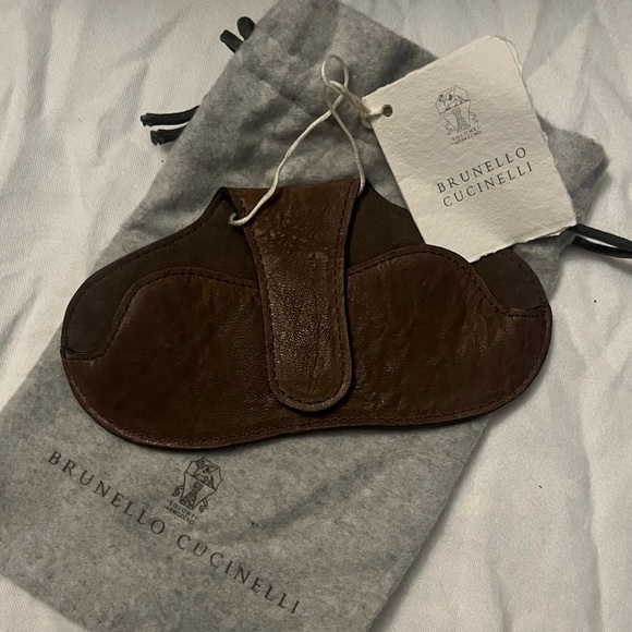 Brunello Cucinelli Sunglass Holder -Dark Brown - Picture 4 of 6